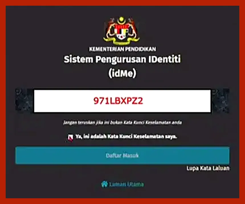 Kata Kunci Keselamatan