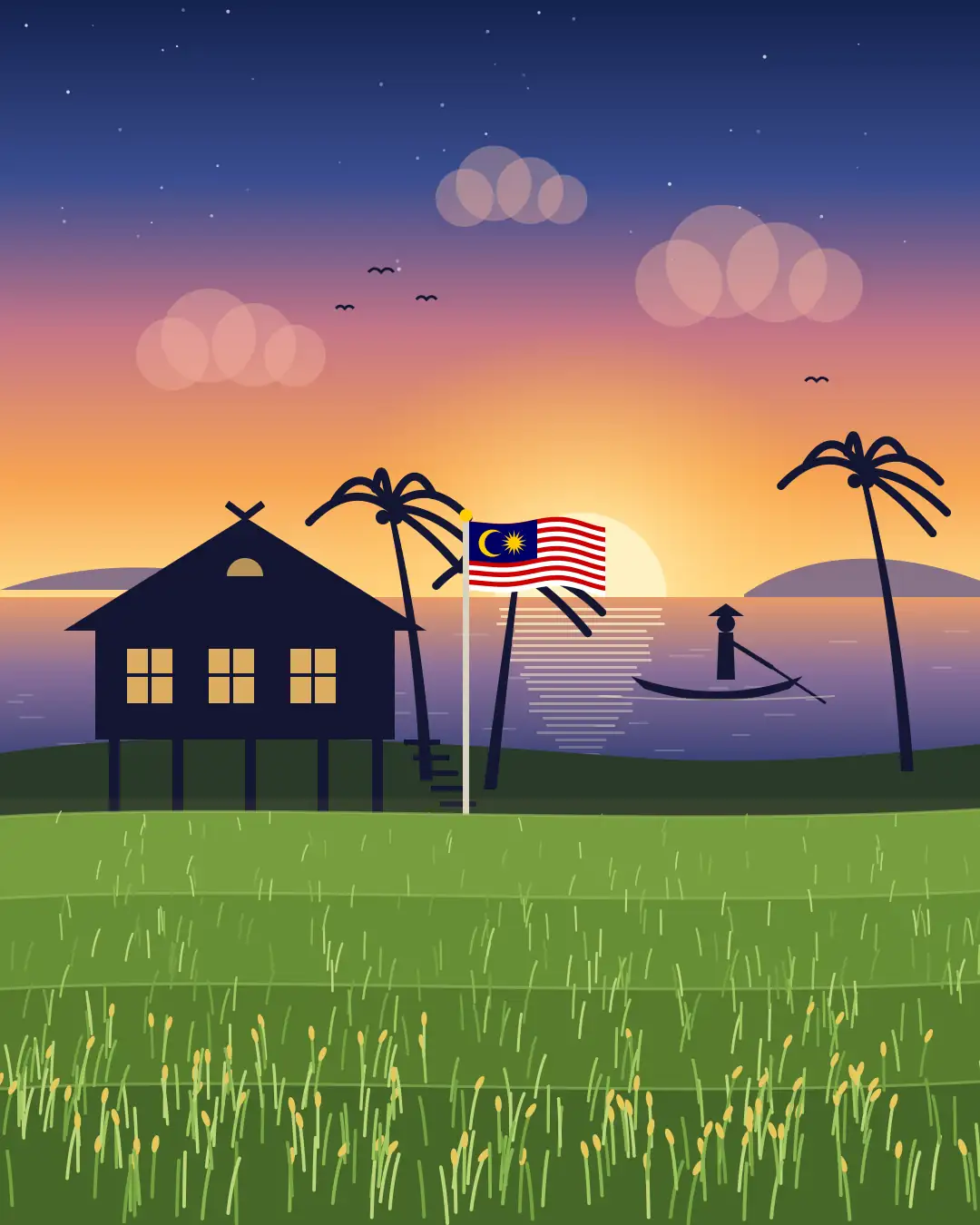 sajak kemerdekaan usman awang